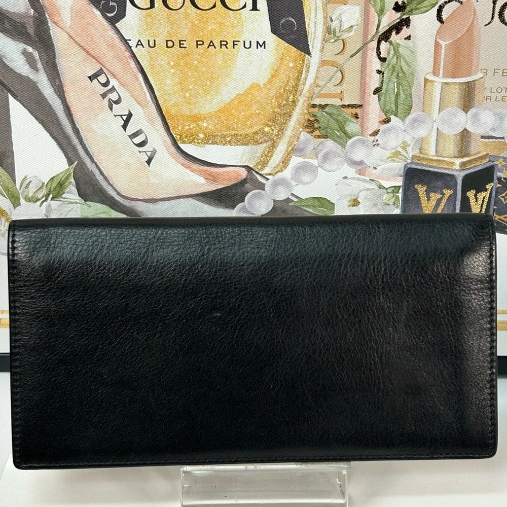 Christian Dior Leather Slim Long Wallet 🖤❤️
